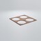 Ekena Millwork Large Wembley Decorative Fretwork Wood Wall Panels, Walnut, 23 3/8"W x 23 3/8"H x 3/8"T WALW24X24X0375WEMWA - alternate 4